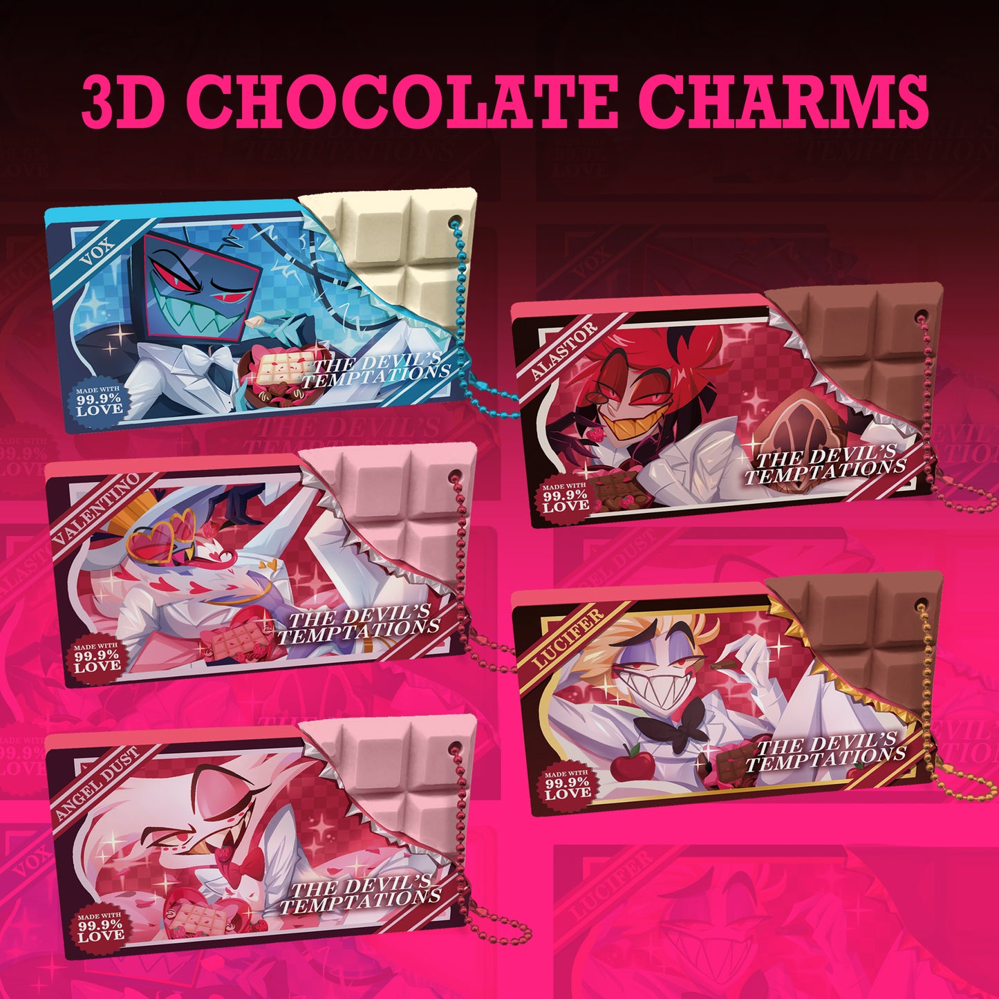 (PRE-ORDER) Hazbin Hotel Chocolate Charm