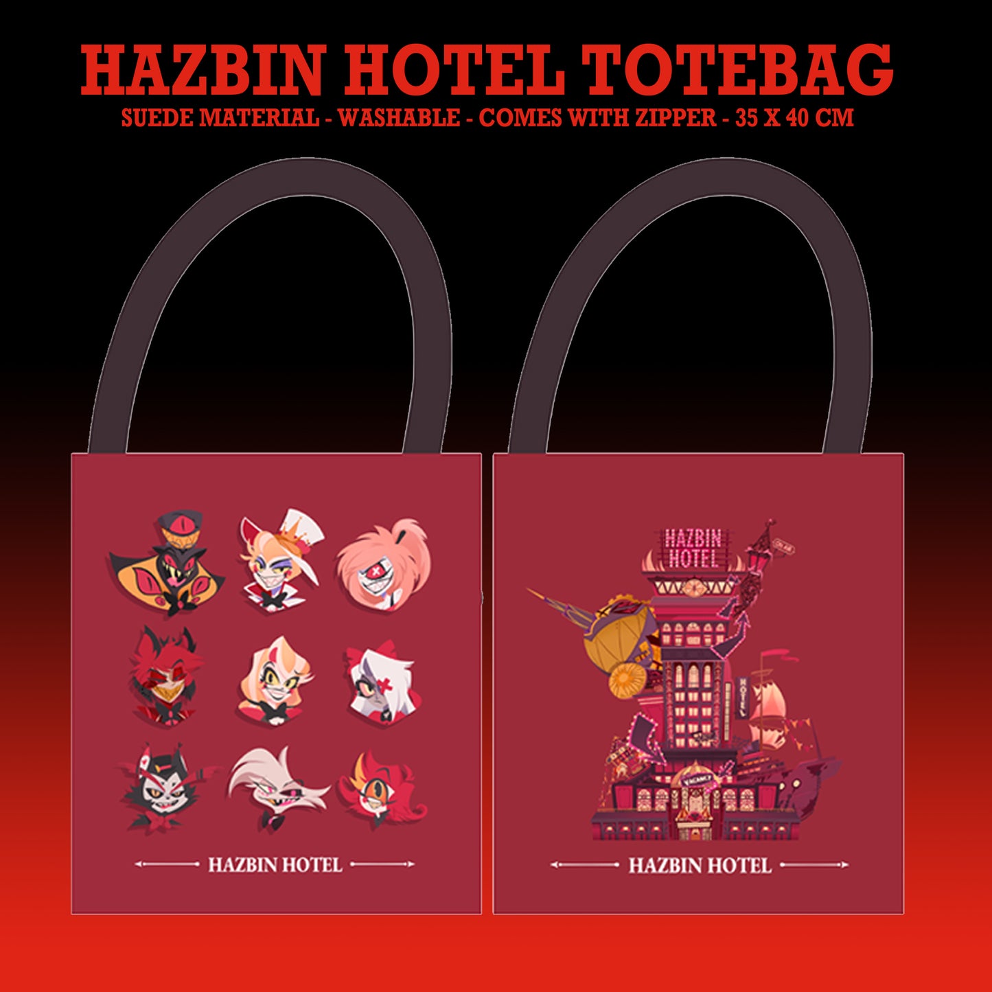 Hazbin Hotel Totebag