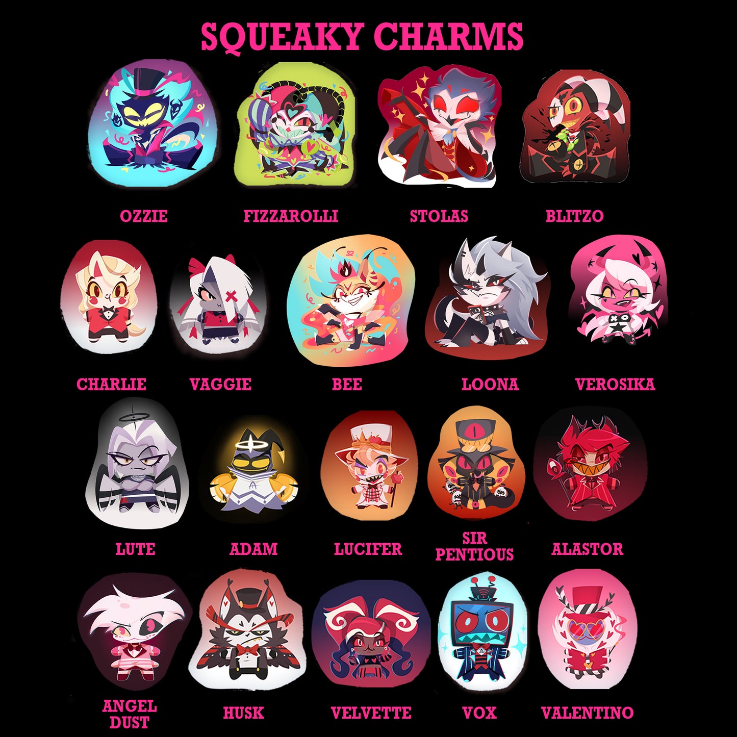 Hazbin Hotel Plush charms
