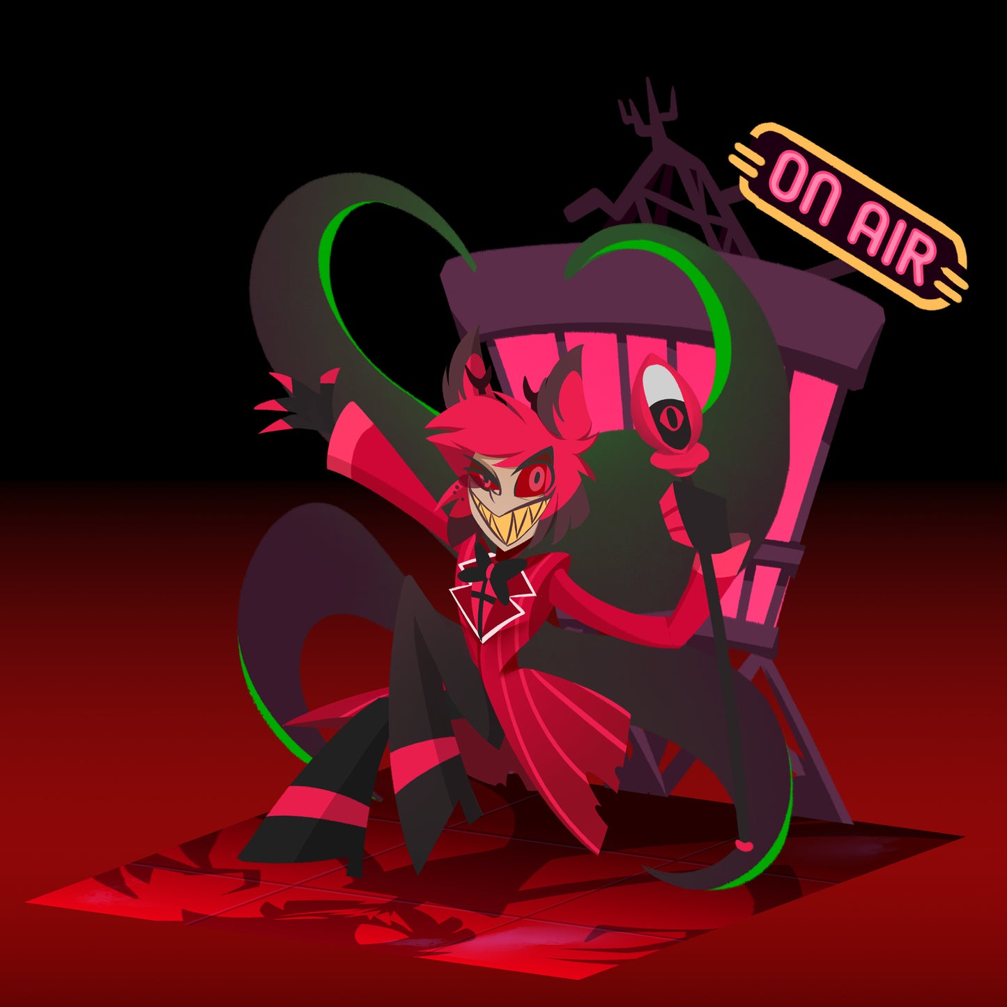 (PREORDER) Alastor layered Standee