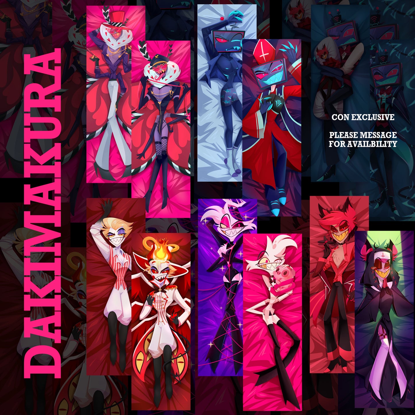 Hazbin Hotel Body Pillow Dakimakura