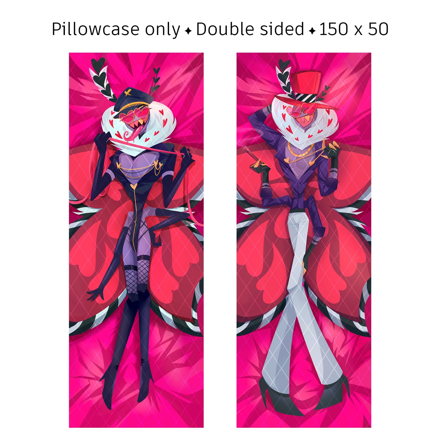 Valentino Body Pillow Covers (Hazbin Hotel)
