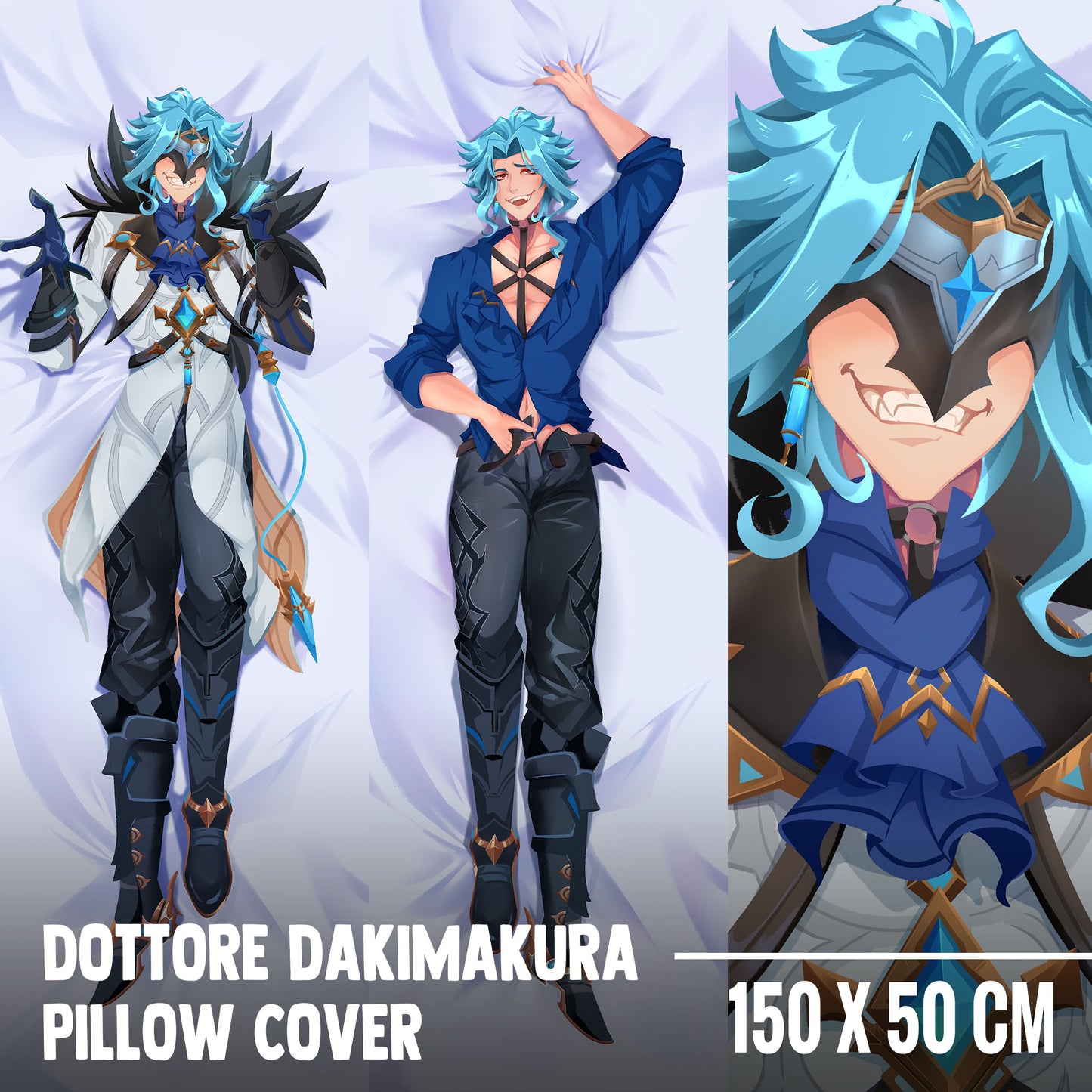 (PRE-ORDER) Dottore Genshin Impact Body Pillow Dakimakura-