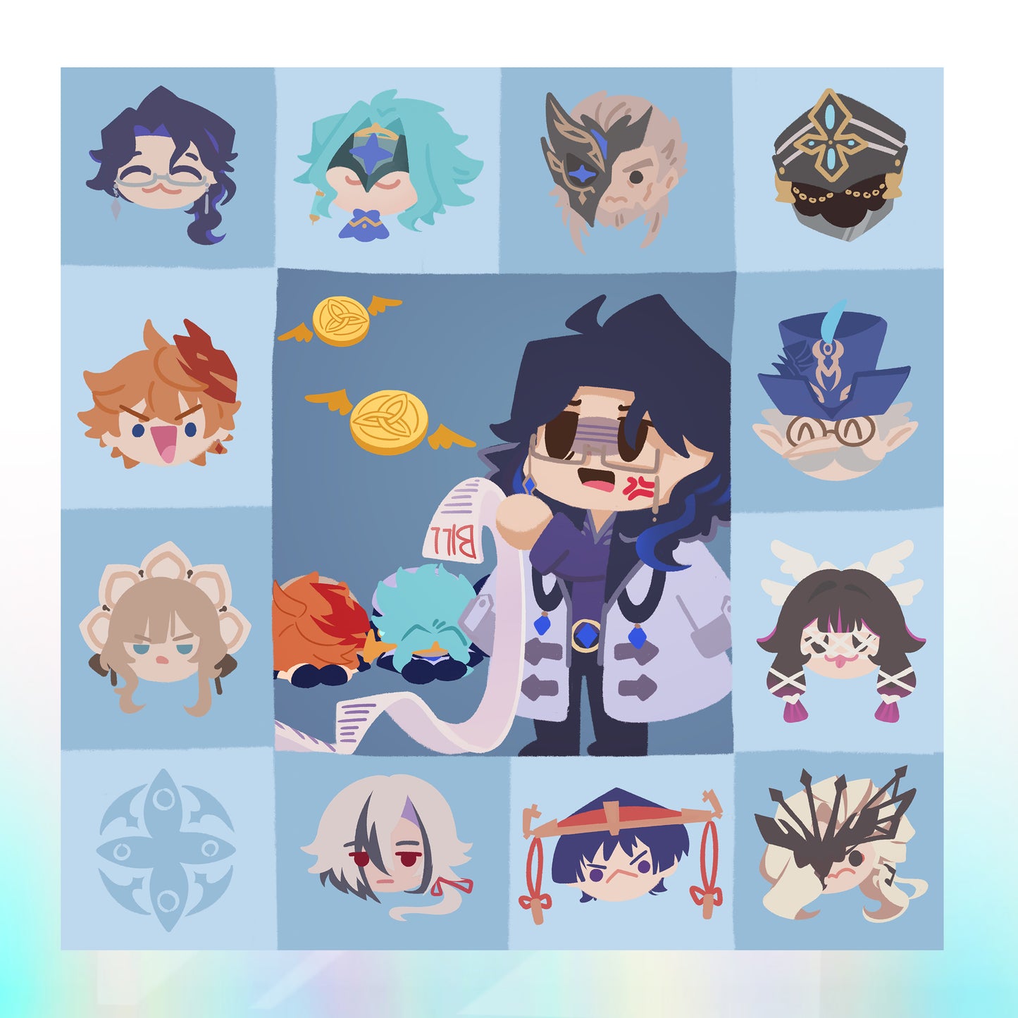 (PREORDER) Fatui Glasses cloth