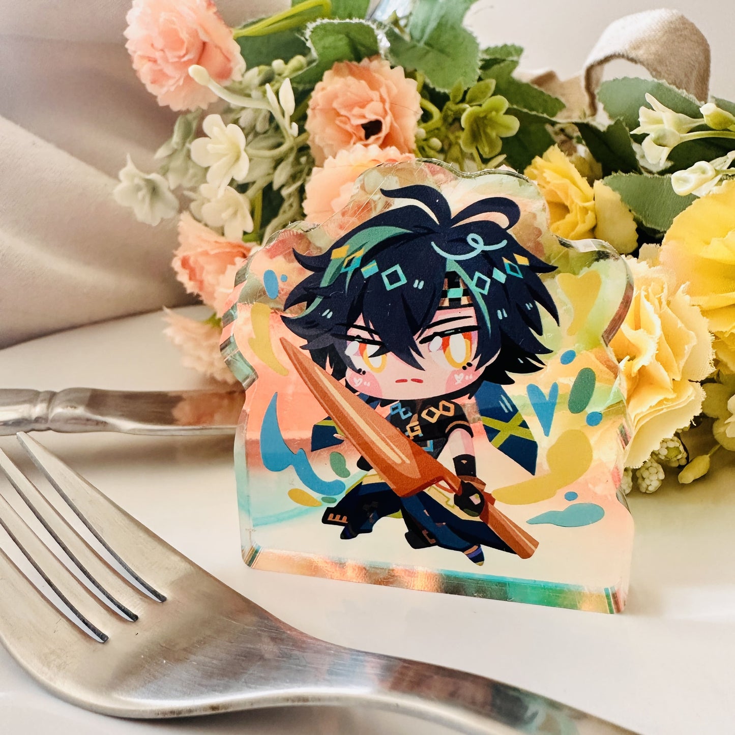 Genshin Impact Thick Acrylic Mealpals Standees