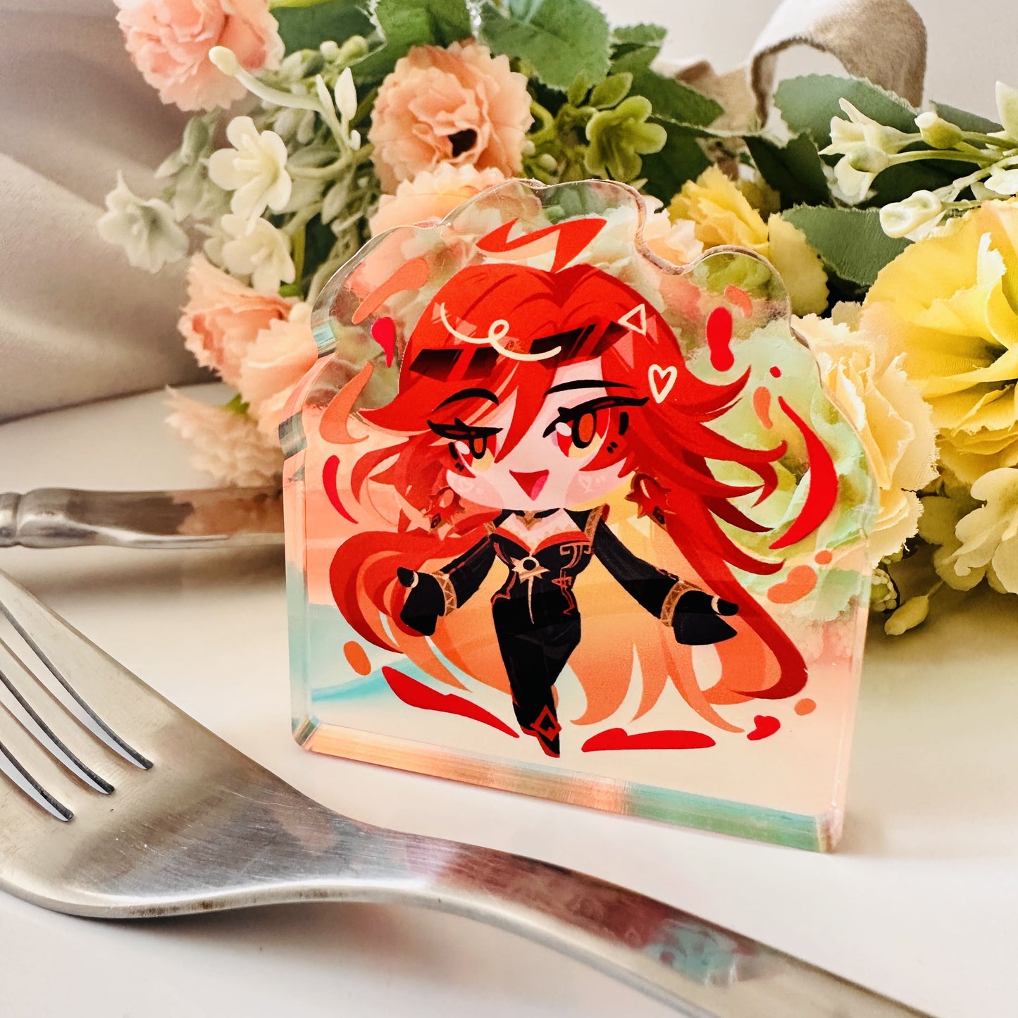 Genshin Impact Thick Acrylic Mealpals Standees