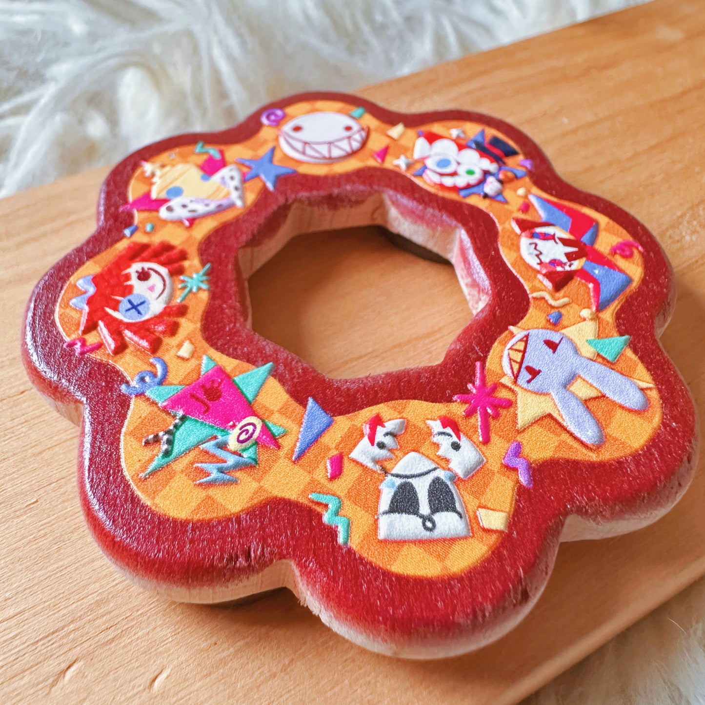 TADC Wooden Donut magnet