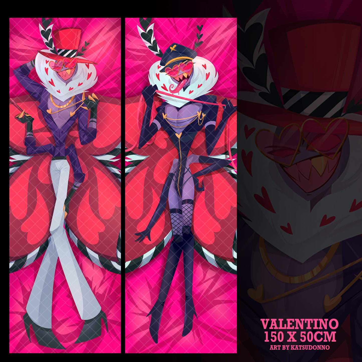 (PRE-ORDER) Hazbin Hotel Body Pillow Dakimakura