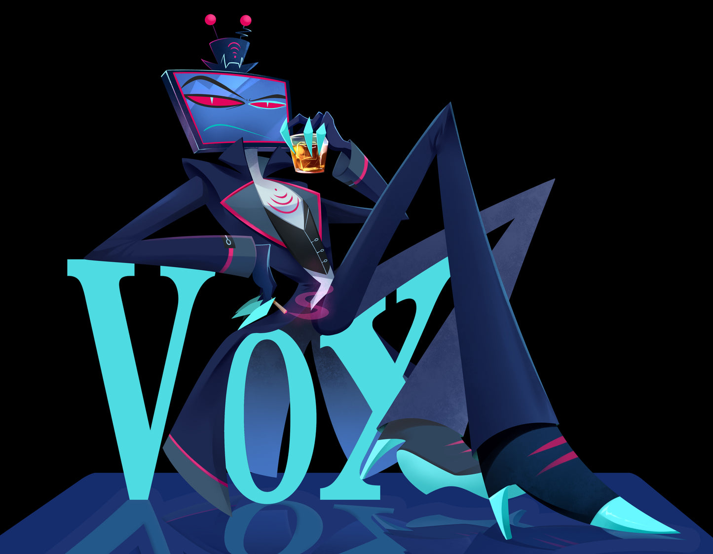 (PREORDER) Finale Vox Standee (Hazbin Hotel)