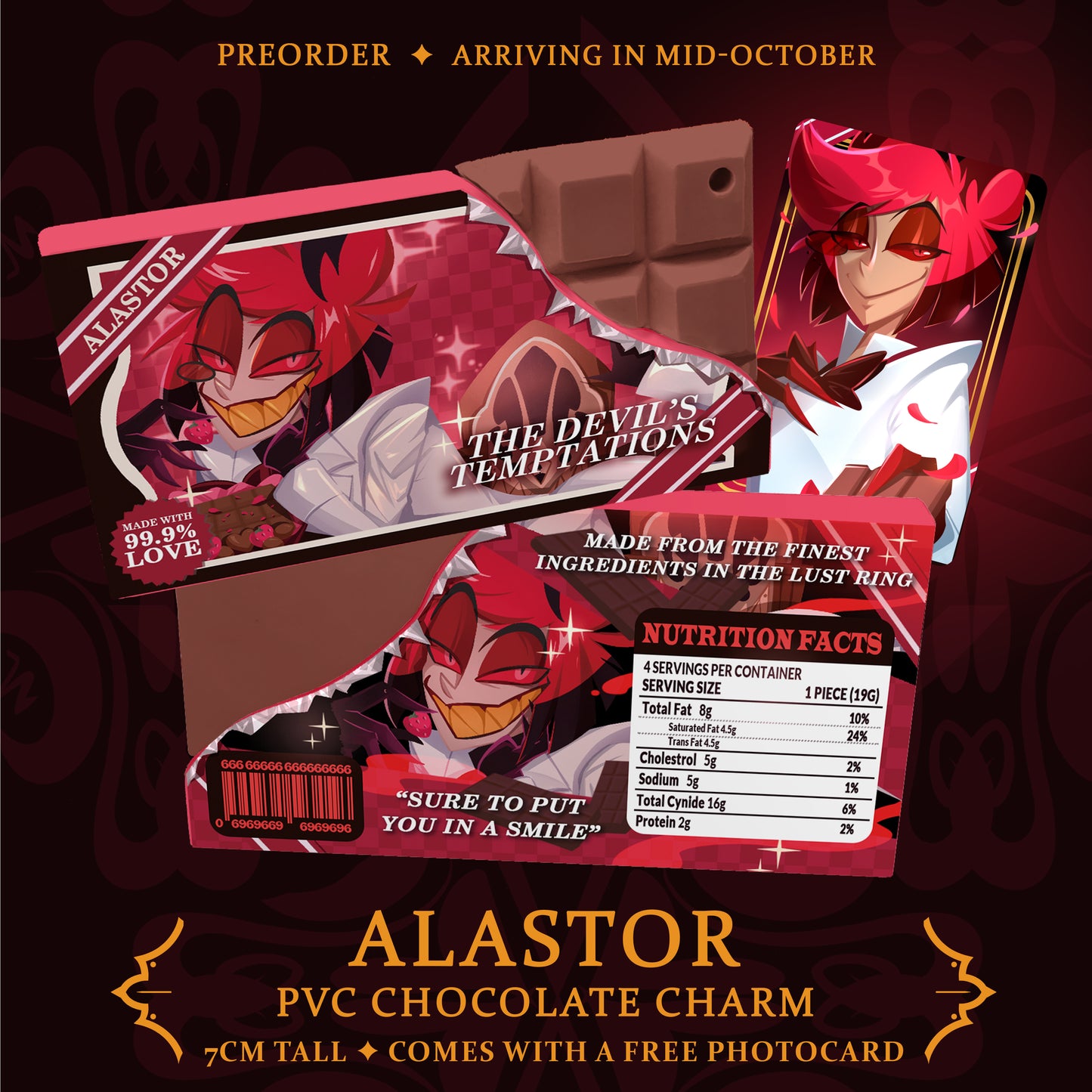 Alastor PVC Chocolate Charm