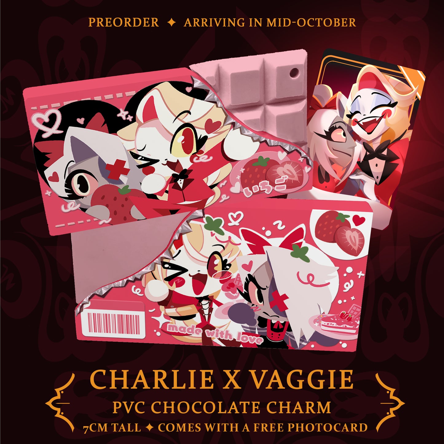 Charlie x Vaggie PVC Chocolate Charm