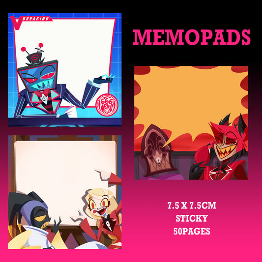(PRE-ORDER) Hazbin Hotel Memopad