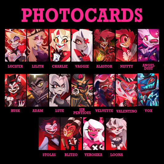 Hazbin Hotel Photocards