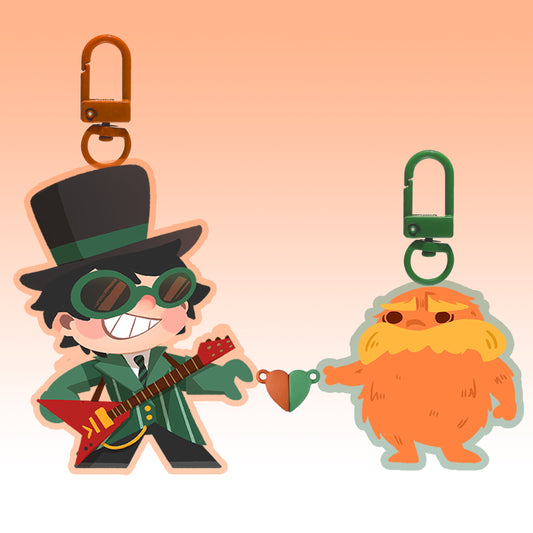 The Lorax and Onceler Magnetic Heart charm