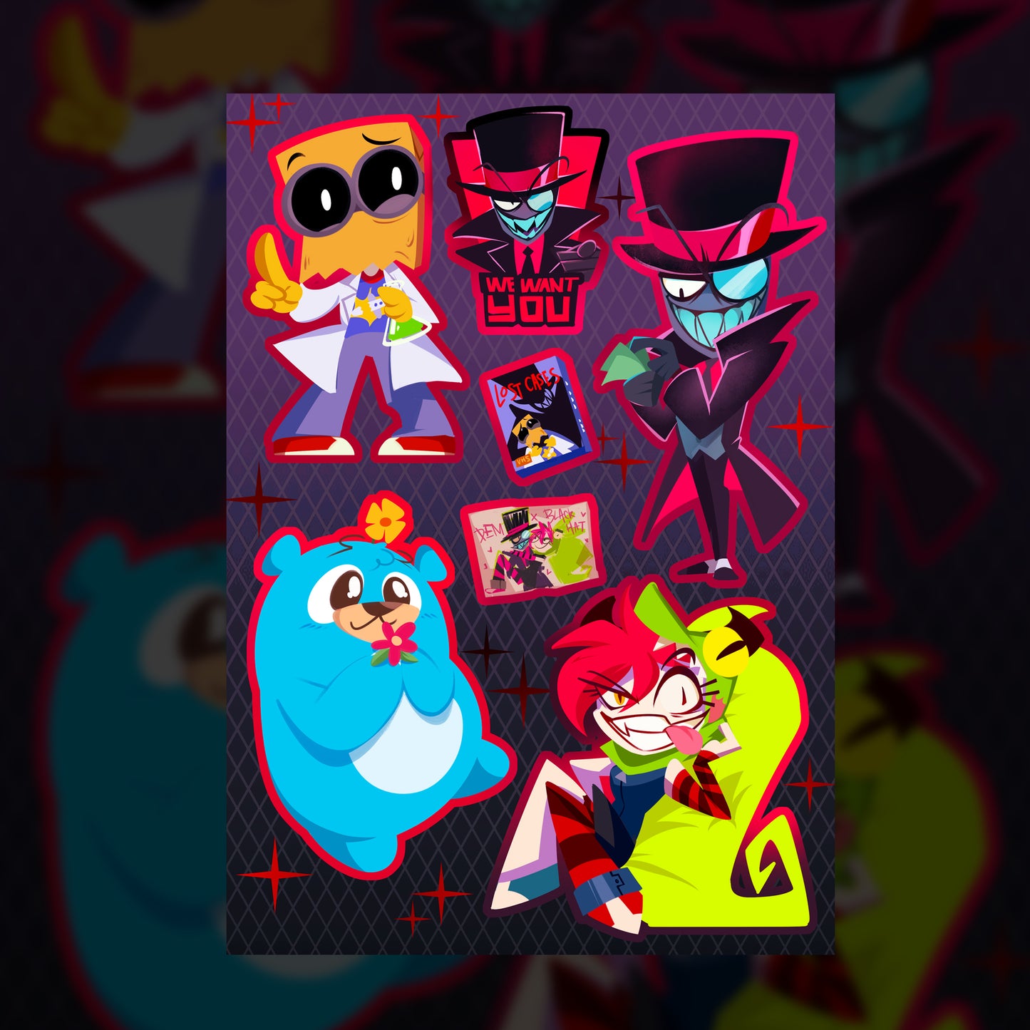Villainous Sticker sheet