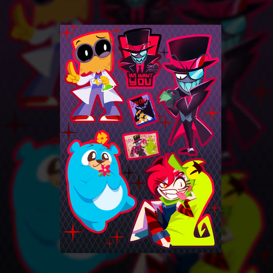 Villainous Sticker sheet