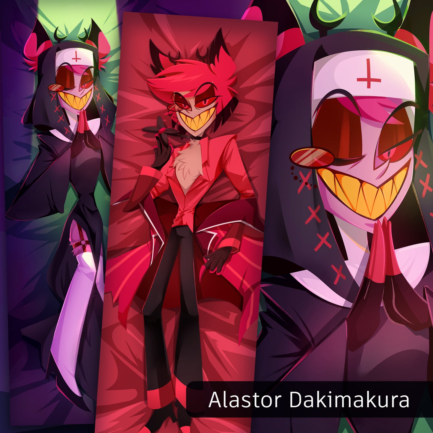 Alastor Dakimakura / Body Pillow Covers (Hazbin Hotel)