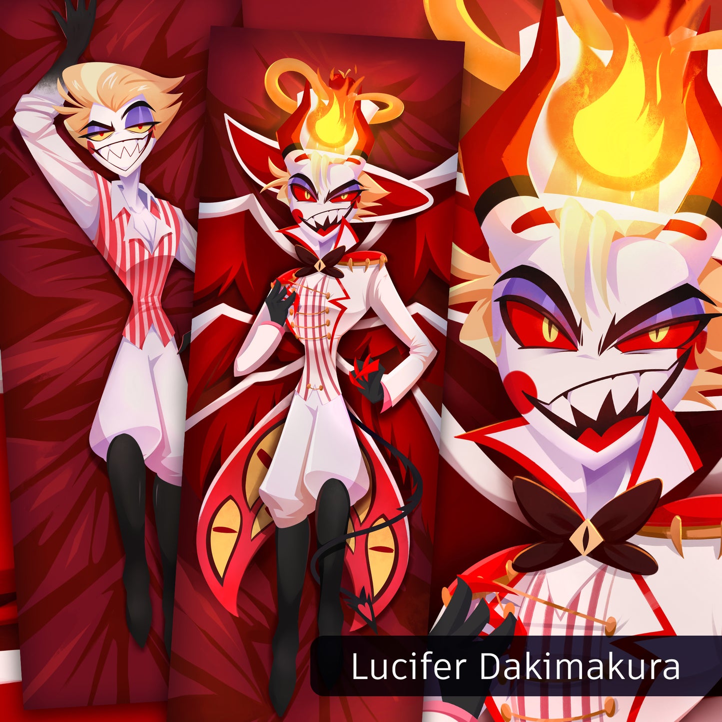 Lucifer Dakimakura / Body Pillow Covers (Hazbin Hotel)