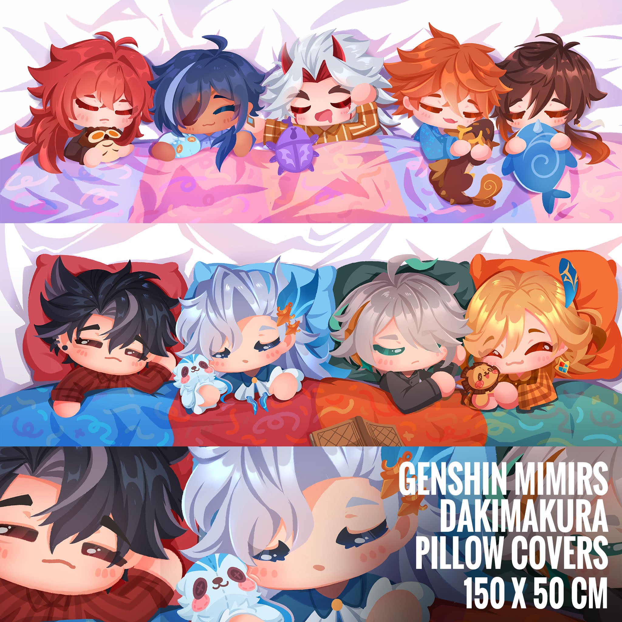 Genshin Impact 2024 Zhongli body pillow dakimakura