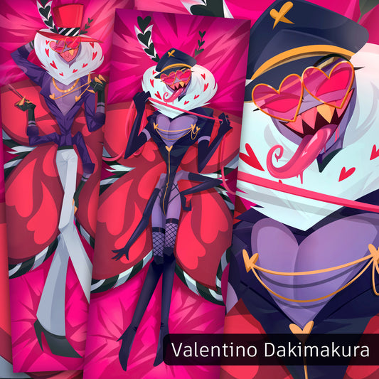 Valentino Body Pillow Covers (Hazbin Hotel)