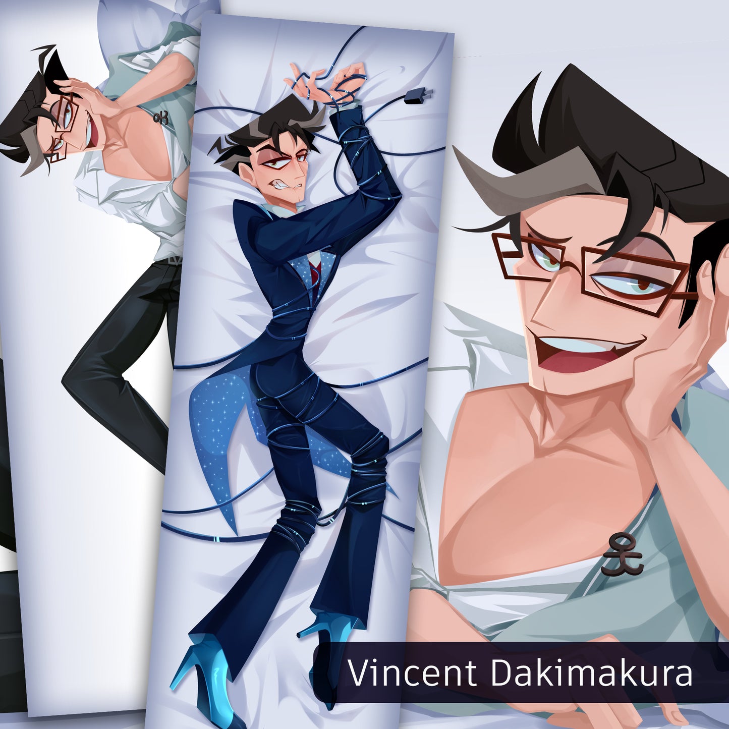 Vincent Body Pillow Covers (Hazbin Hotel)