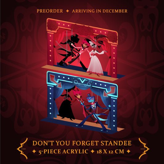 (PRE-ORDER) Hazbin Hotel S2 - Don't You Forget double sided standee diorama