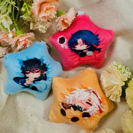Sleepy Star Series - Honkai Star Rail - Mini Squeaky Plushie Keychain