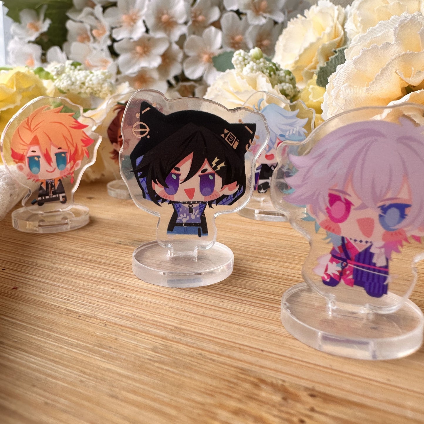 Holostars and Holotempus Mini Chibi Acrylic Standee