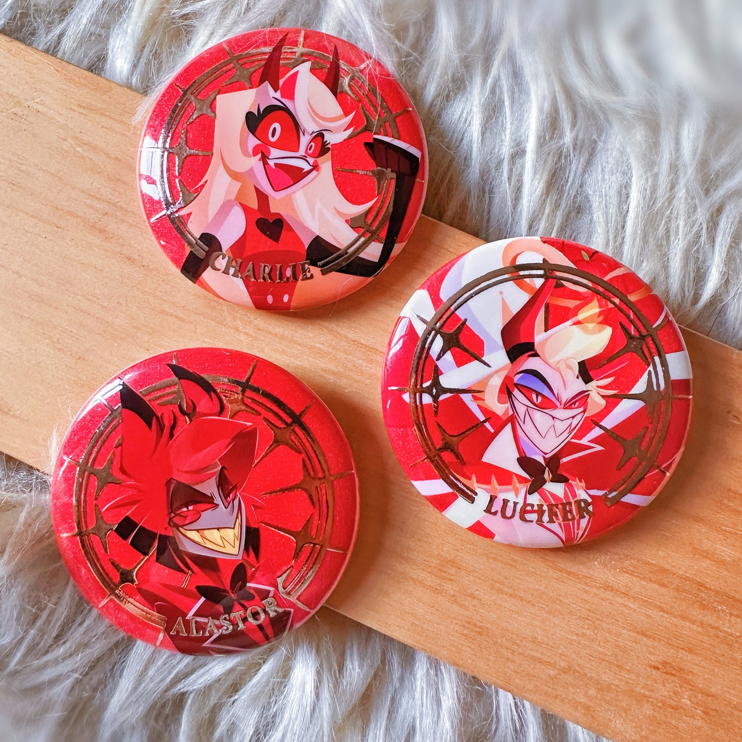 Hazbin Hotel Vs The Vees Prints & Badges