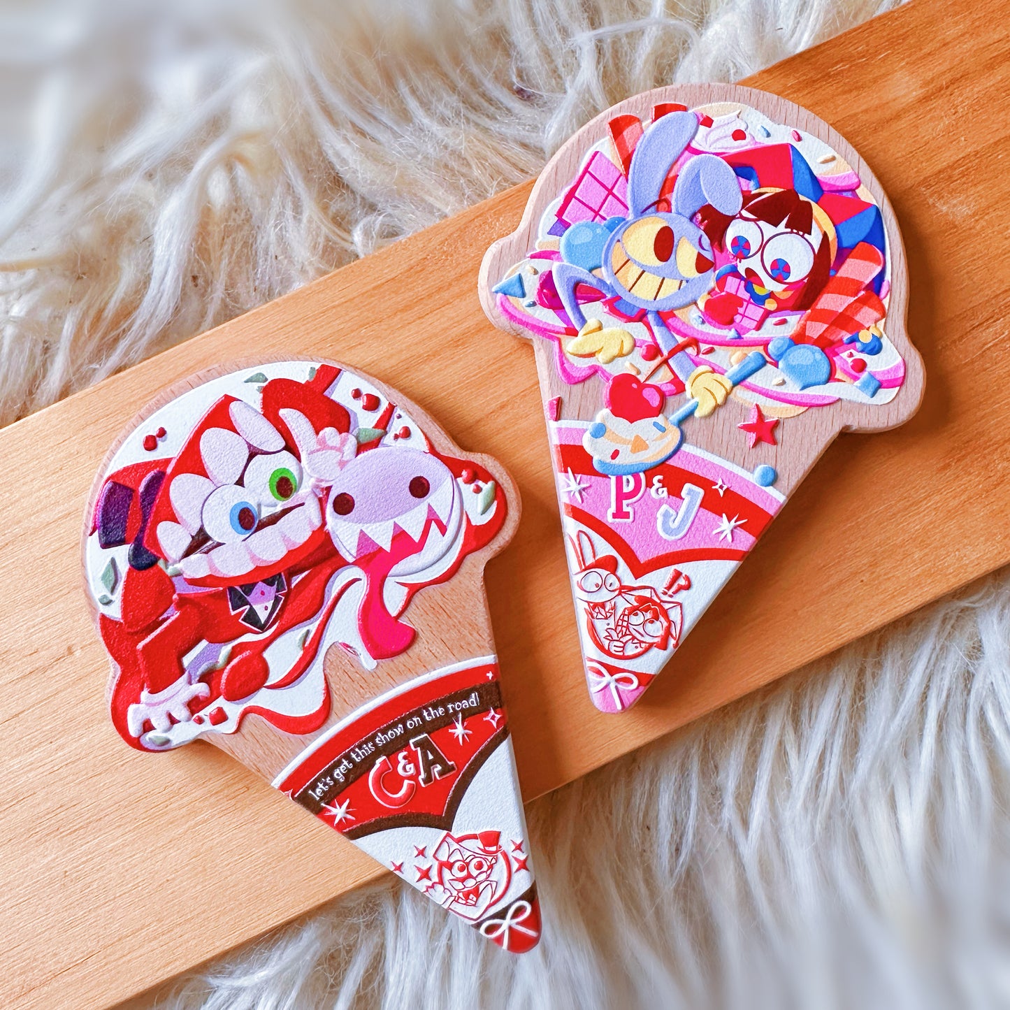TADC Wooden ice cream magnet