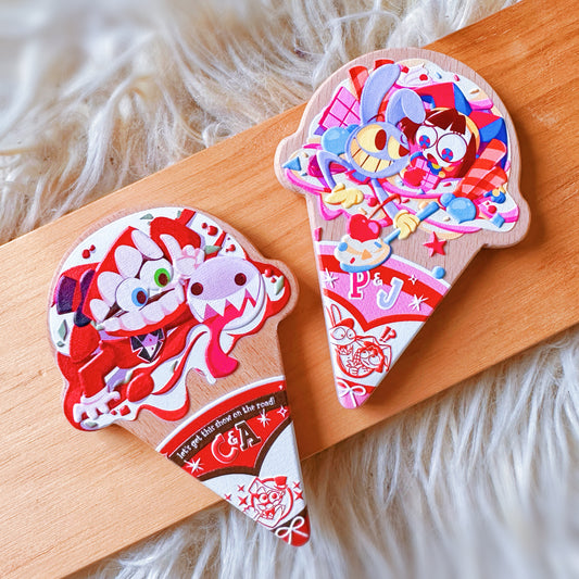 TADC Wooden ice cream magnet