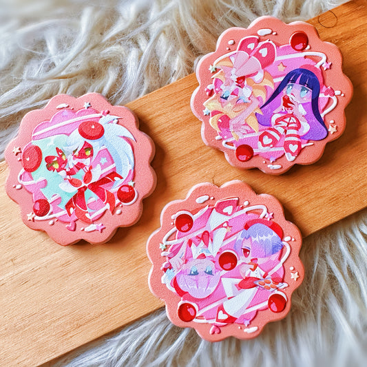 Panty & Stocking Wooden Biscuit pins