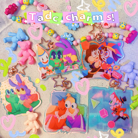 The Amazing Digital Circus Rainbow charms
