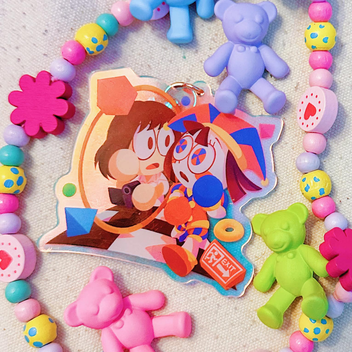 The Amazing Digital Circus Rainbow charms