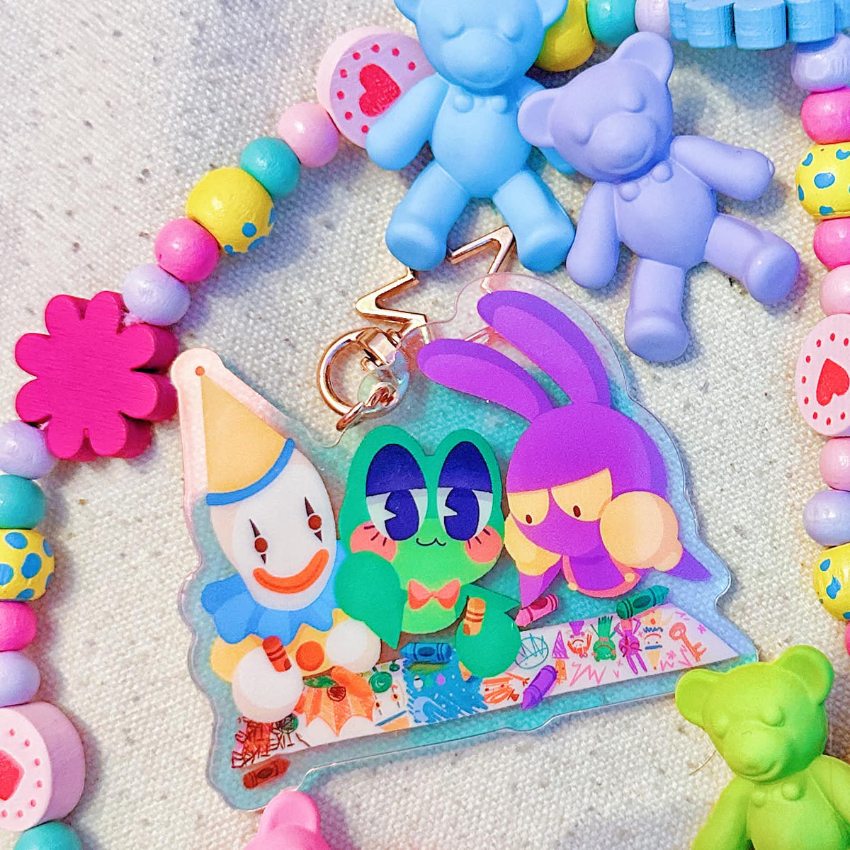 The Amazing Digital Circus Rainbow charms