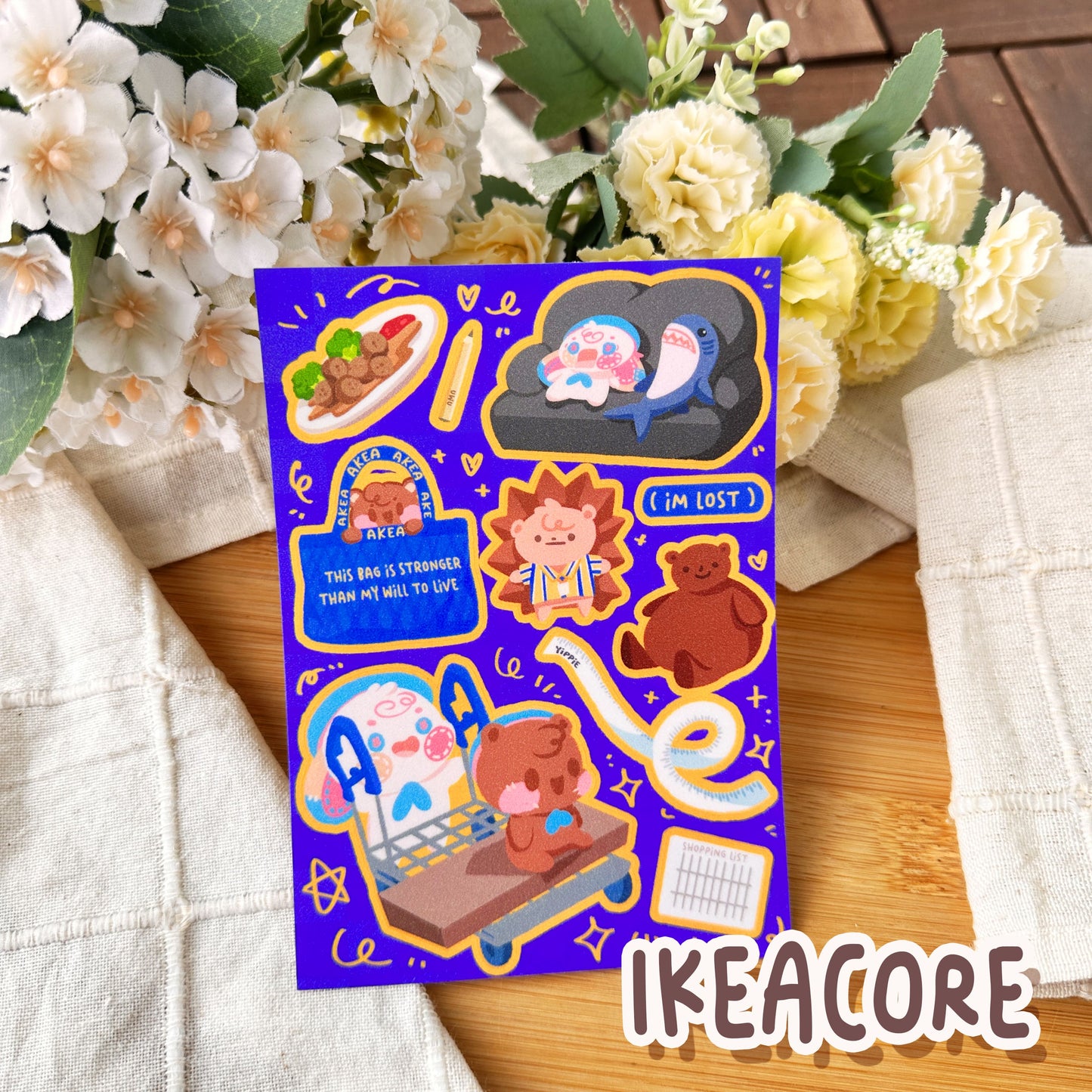 Original glittery sticker sheets