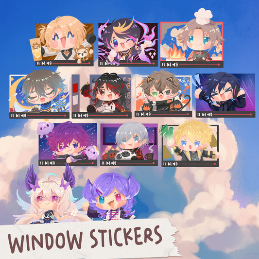 Nijisanji EN chibi cute Car Window Stickers