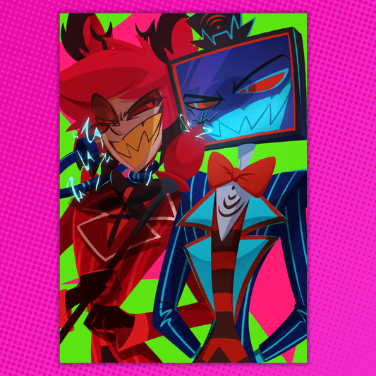 A couple of ol' pals Radiostatic Print
