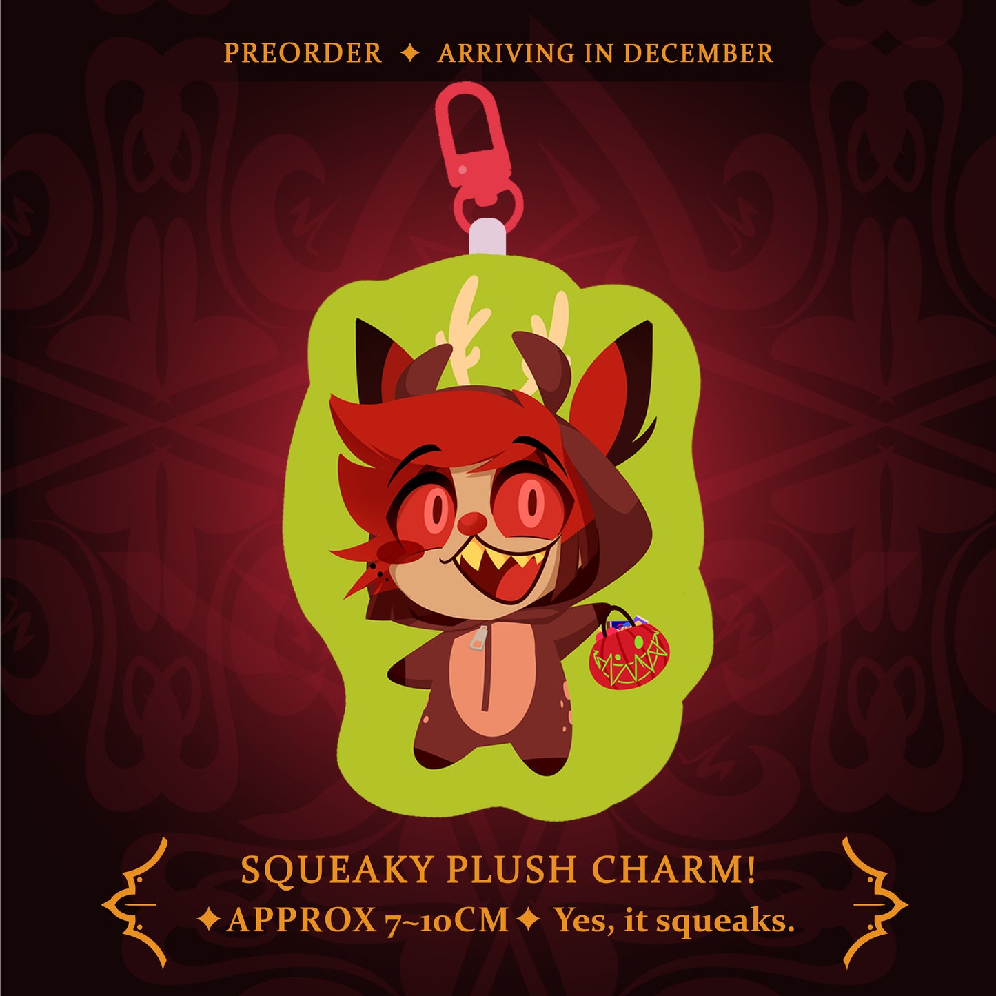 Hazbin Hotel Halloween Squeaky charms