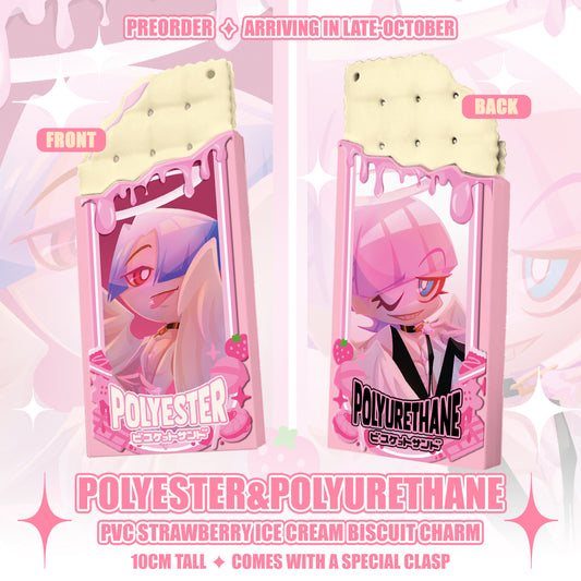 [PRE-ORDER] Polyester & Polyurethane Ice cream Biscuit charms