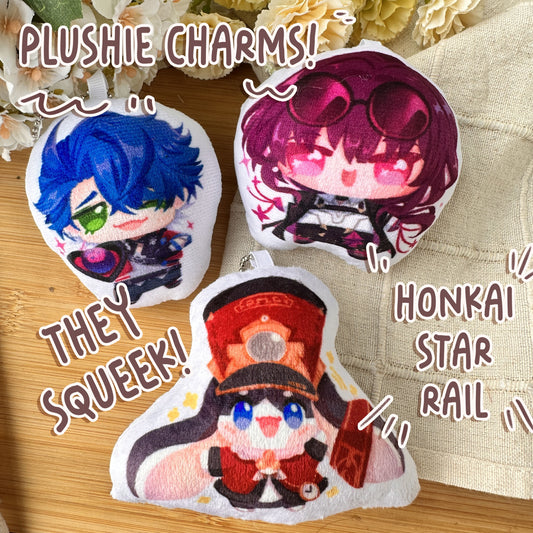 Honkai Star Rail Squeaky Plushie Keychain