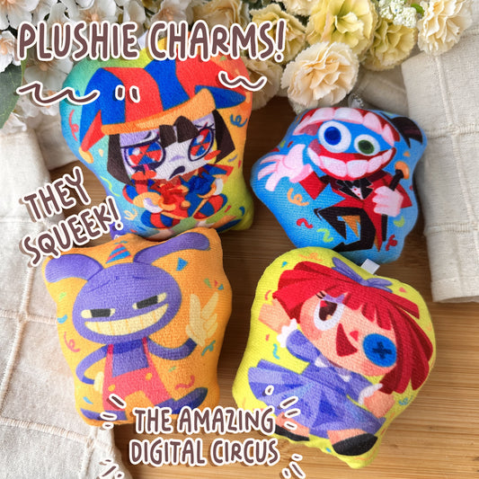 The Amazing DIgital Circus Squeaky Plushie Keychain