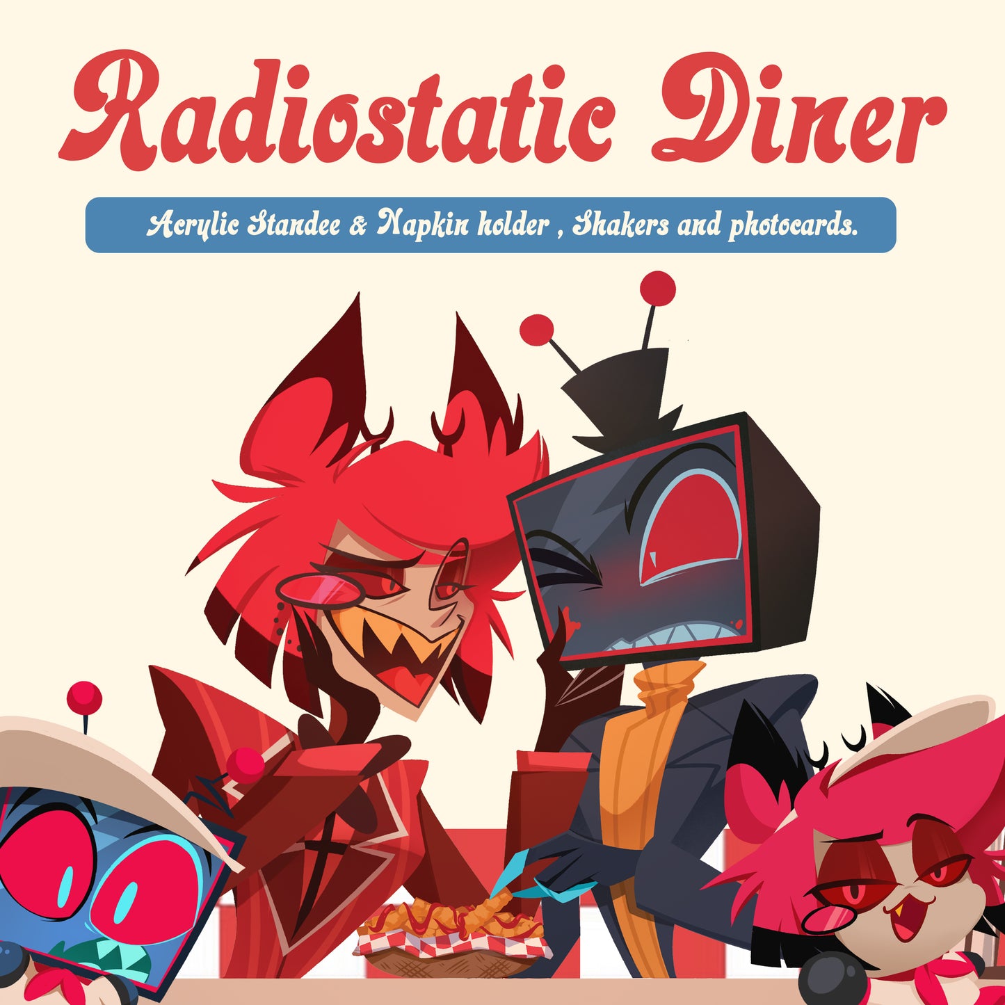 [PREORDER] RadioStatic Diner Standee and Shaker Charms