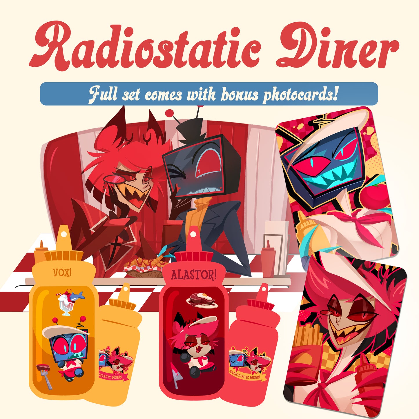 [PREORDER] RadioStatic Diner Standee and Shaker Charms