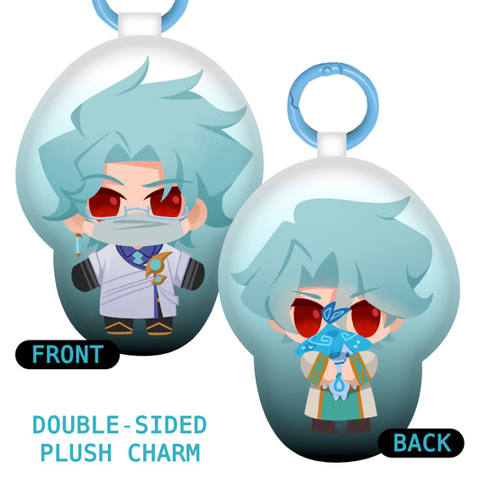 (PREORDER) Young Dottore Squeaky Plushie Keychain