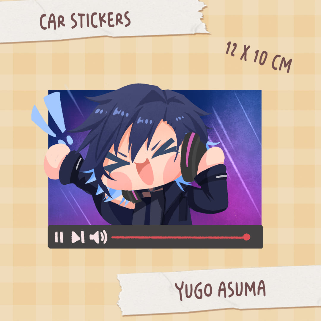 Nijisanji EN chibi cute Car Window Stickers