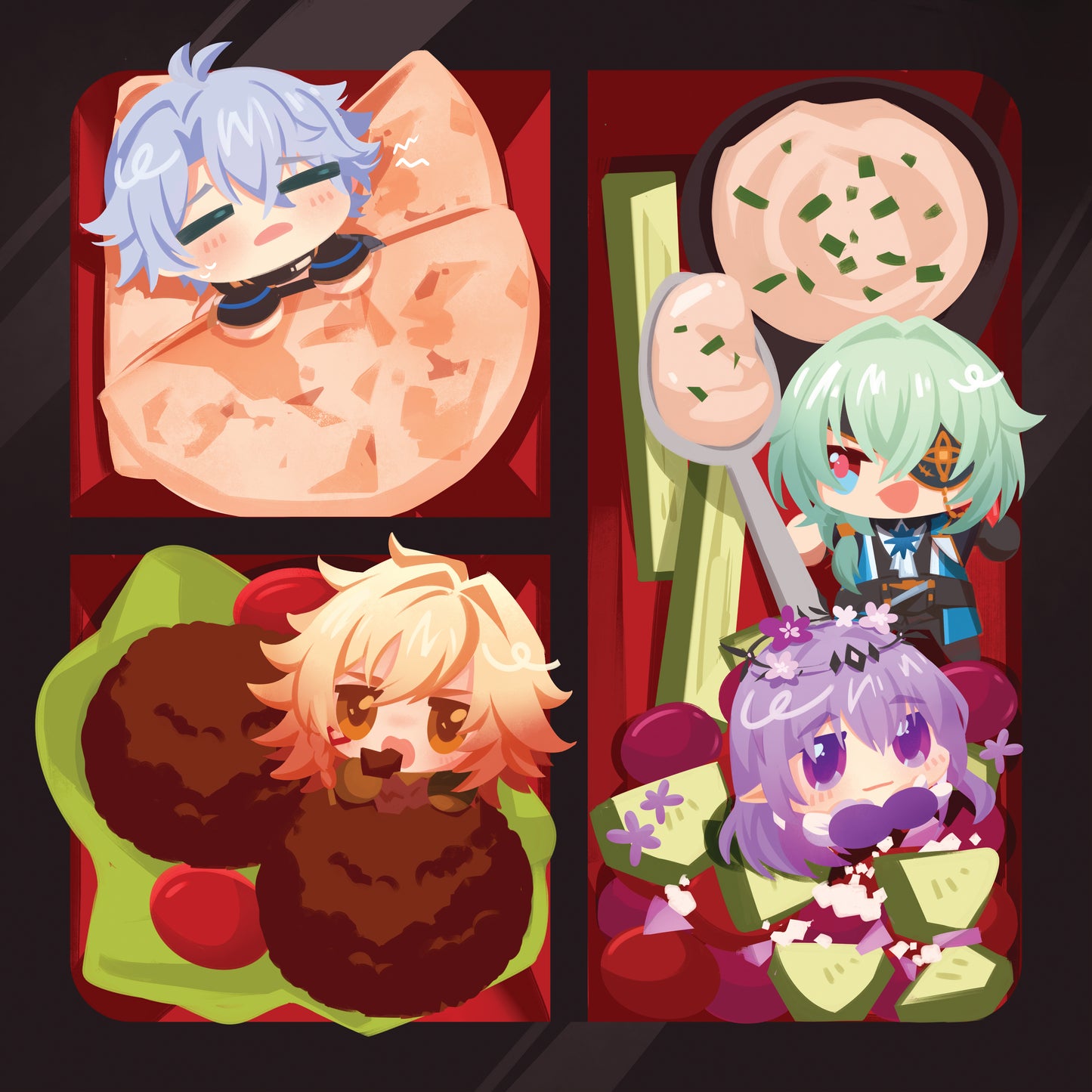 Honkai Star Rail Bento Glasses cloth