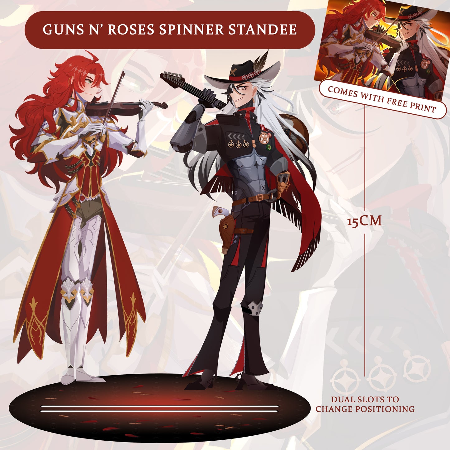 Argenti & Boothill Spinner Acrylic Standee