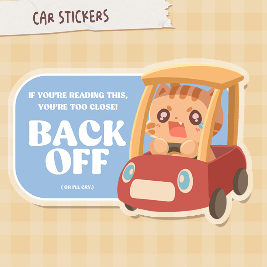 Bopcorn's Driving adventures Window car stickers