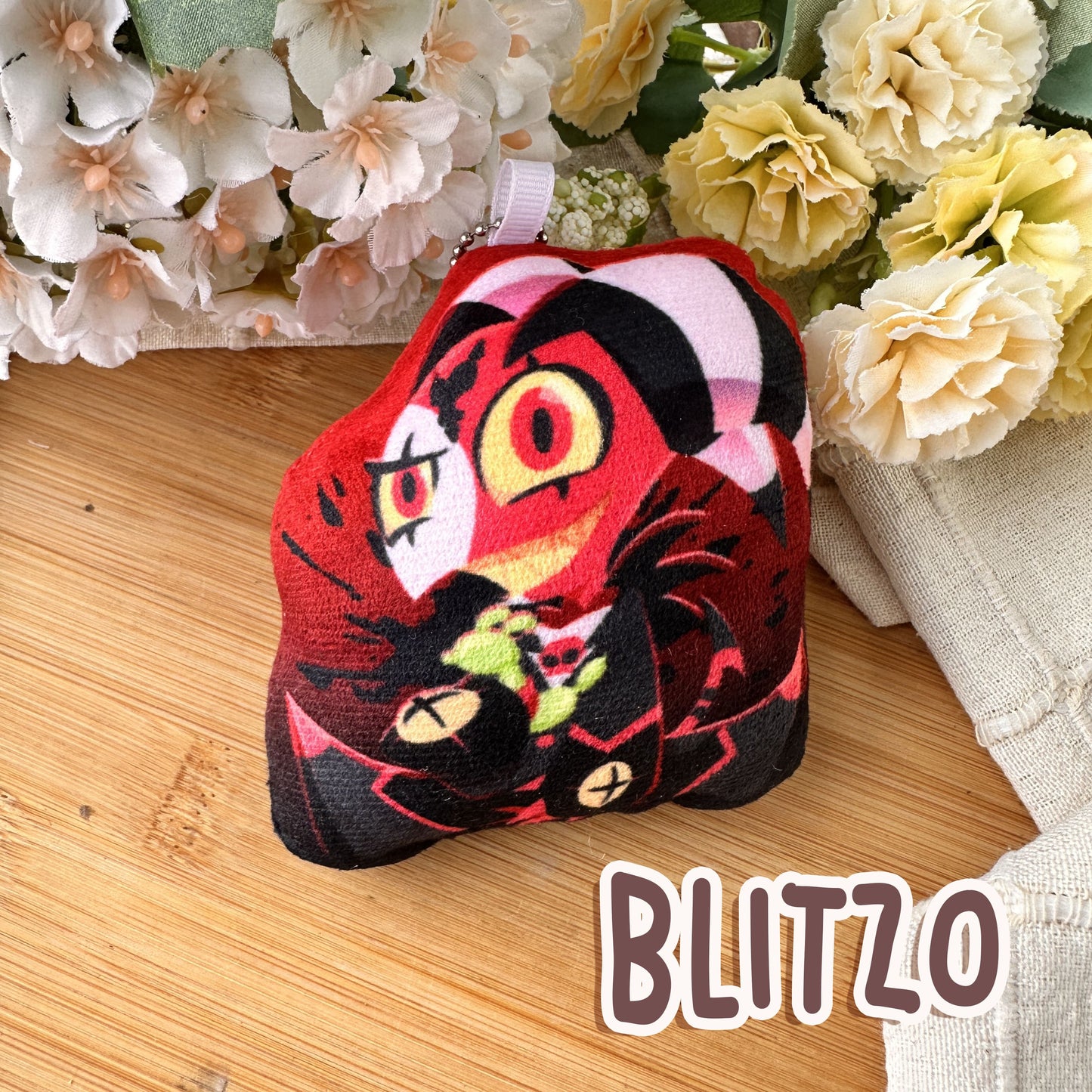 Blitz Squeaky Plushie Keychain